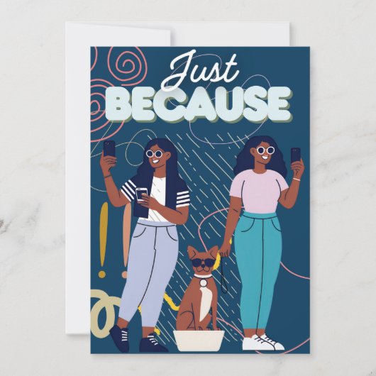 Gewoon omdat kaart (Voorkant)