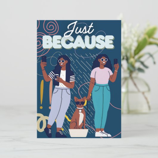 Gewoon omdat kaart (Staand voorkant)