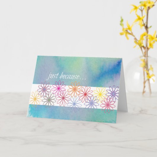 Gewoon omdat kaart (Gele Bloem)