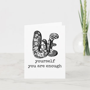 Gewoon omdat Kaart, retro, liefde, hippie woordkun Kaart