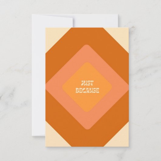 Gewoon omdat Notecards Bedankkaart (Voorkant)