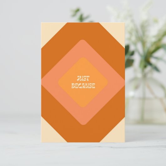 Gewoon omdat Notecards Bedankkaart (Staand voorkant)