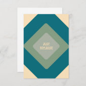 Gewoon omdat Notecards in Blauw Bedankkaart (Voorkant / Achterkant)