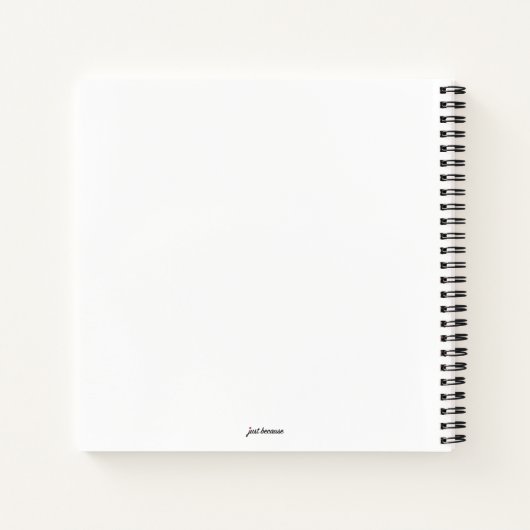 Gewoon omdat notitieboek (Achterkant)