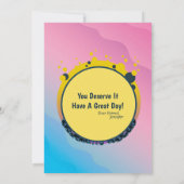 Gewoon omdat ontspan Waterverf personaliseren Notitiekaartje (Achterkant)