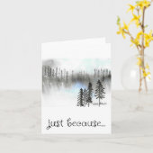 Gewoon omdat, schilderij print, bos Kaart (Gele Bloem)