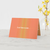 Gewoon omdat Wenskaart Kaart (Gele Bloem)