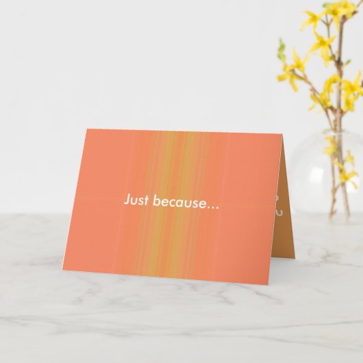 Gewoon omdat Wenskaart Kaart (Gele Bloem)