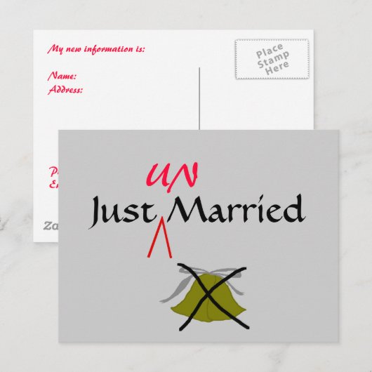 Gewoon ongehuwd - briefkaart (Voorkant / Achterkant)