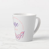 Gewoon ontspannen en een goede me-time cirkel cita latte mok (Rechterhoek)