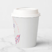 Gewoon ontspannen en een goede me-time cirkel cita papieren bekers (Links)