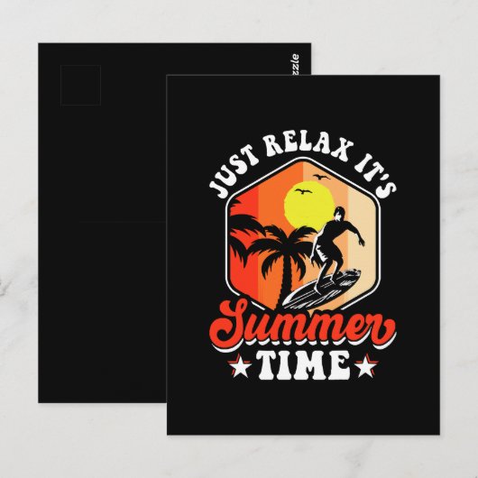 Gewoon Ontspannen Het Is Zomer Briefkaart (Voorkant / Achterkant)