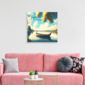 Gewoon Ontspannen | Kampeer thema | Digitale Kunst Canvas Afdruk (Insitu (Woonkamer))