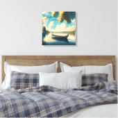 Gewoon Ontspannen | Kampeer thema | Digitale Kunst Canvas Afdruk (Insitu (Slaapkamer))