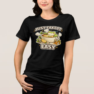 Gewoon Ontspannen Mooie Kikker T-Shirt | Koffie/Th