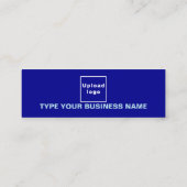 Gewoon ontwerp van teksten aan de voorzijde van bl mini visitekaartje (Achterkant)