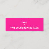 Gewoon ontwerp van teksten aan de voorzijde van ro mini visitekaartje (Achterkant)