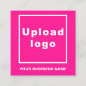 Gewoon ontwerp van teksten aan de voorzijde van ro vierkante visitekaartje (Achterkant)