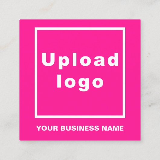 Gewoon ontwerp van teksten aan de voorzijde van ro vierkante visitekaartje (Achterkant)