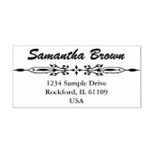 Gewoon ontwerpen met  rand + uw ideeën rubberstempel (Afrduk)