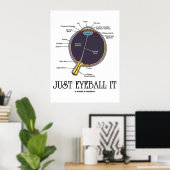 Gewoon oogbal it (Gezegde van de anatomiebenaderin Poster (Thuiskantoor)
