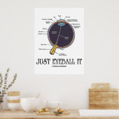 Gewoon oogbal it (Gezegde van de anatomiebenaderin Poster (Keuken)