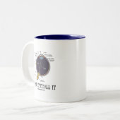 Gewoon oogbal it (Gezegde van de anatomiebenaderin Tweekleurige Koffiemok (Voorkant links)