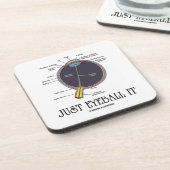 Gewoon oogbal (menselijke ooganatomie) drankjes onderzetter (Linkerzijde)