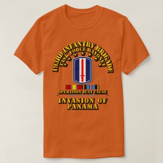 Gewoon oorzaak 193e infanterie BDE w SVC linten T-shirt (Design voorkant)