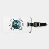 Gewoon op bezoek bij deze planeet bagagelabel (Voorkant horizontaal)