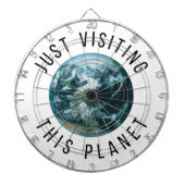 Gewoon op bezoek bij deze planeet dartbord (Voorkant)