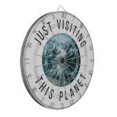 Gewoon op bezoek bij deze planeet dartbord (Voorkant Links)