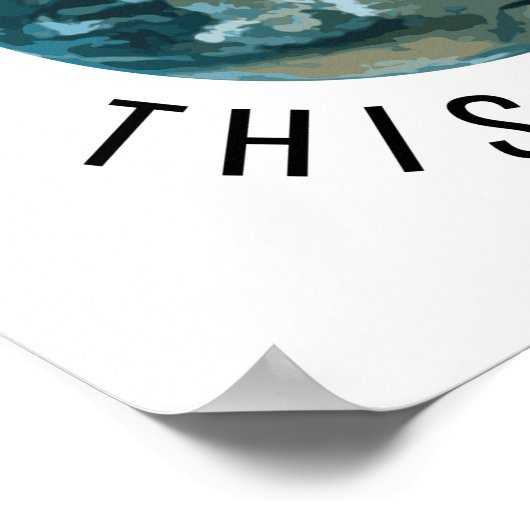 Gewoon op bezoek bij deze planeet poster (Hoek)