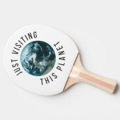 Gewoon op bezoek bij deze planeet tafeltennisbatje (Zijkant)