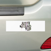 Gewoon opstaan bumpersticker (Op auto)