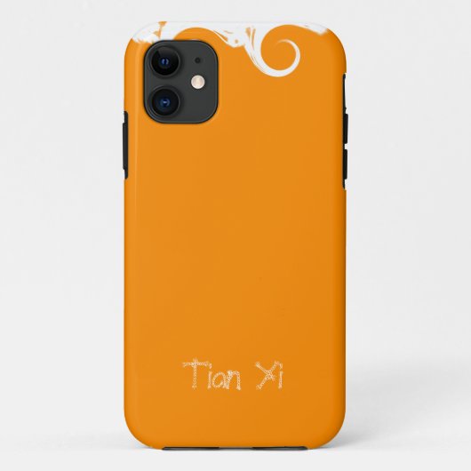 Gewoon Oranje professioneel legant modern Case-Mate iPhone Case (Achterkant)