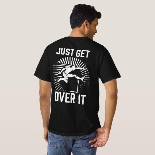 Gewoon over het heen springen t-shirt (Achterkant volledig)