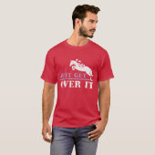 Gewoon over het paard rijden grappig t-shirt (Voorkant volledig)