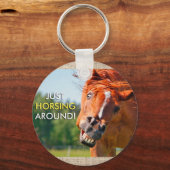 Gewoon paardenfoto sleutelhanger (Voorkant)