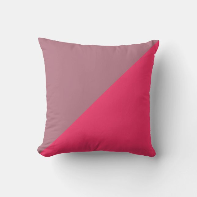 Gewoon Paars en warm roze achtergrond Kussen (Voorkant)