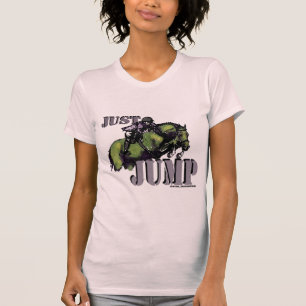 Gewoon paars paardenontwerp t-shirt