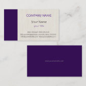 Gewoon Paars professioneel legant modern Visitekaartje (Voorkant / Achterkant)