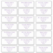 Gewoon Paarse Adresetiketten voor tekstontvangers Sticker (Voorkant)