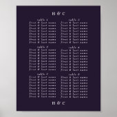 Gewoon Paarse hedendaagse plateaus Poster (Voorkant)