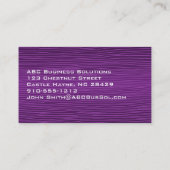 Gewoon Paarse moderne professionele Visitekaartjes (Achterkant)