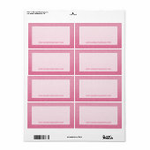 Gewoon papier en gewoon zwart, warm wit, tint etiket (Full Sheet)