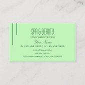 Gewoon pasta-vormig, eenvoudig en professioneel visitekaartje (Achterkant)