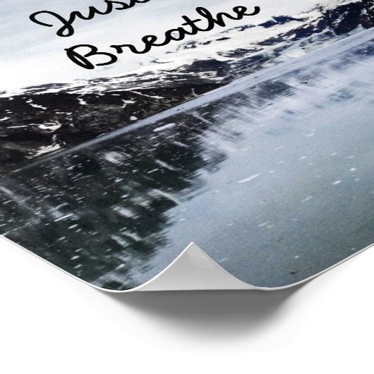 "Gewoon pauze." Inpiratoire prijsopgave Poster (Hoek)