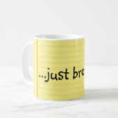 Gewoon pauze koffiemok (Voorkant links)