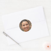 Gewoon pauze ronde sticker (Envelop)